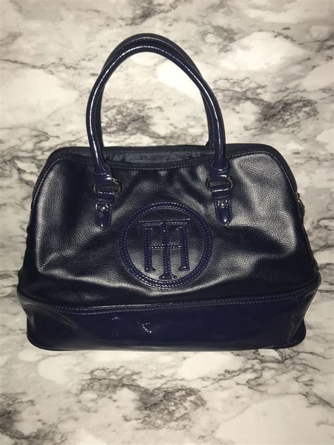 ebay tommy hilfiger metal box|Tommy Hilfiger leather handbags.